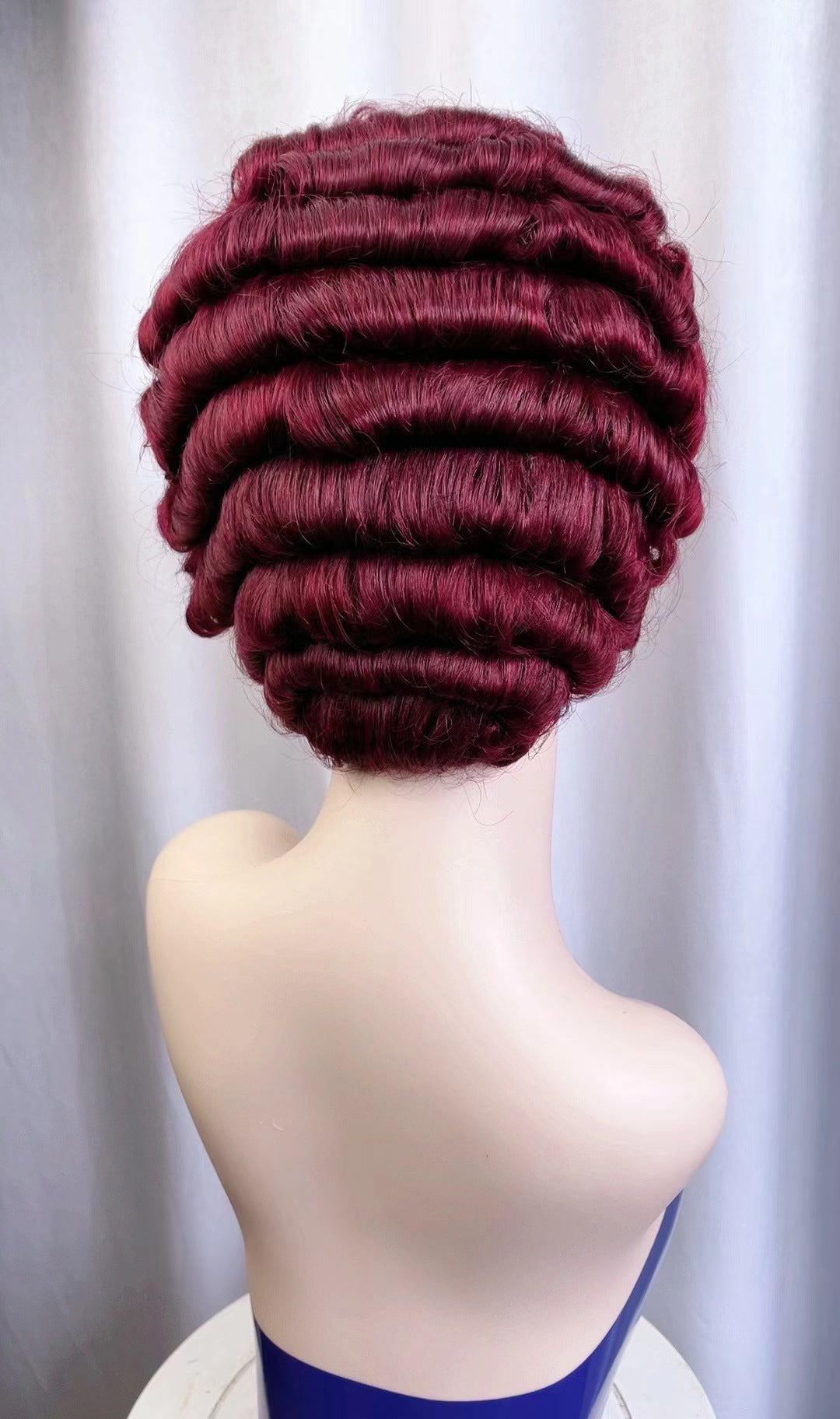99J Finger Waves Short Hair Pixie Cuts Wig