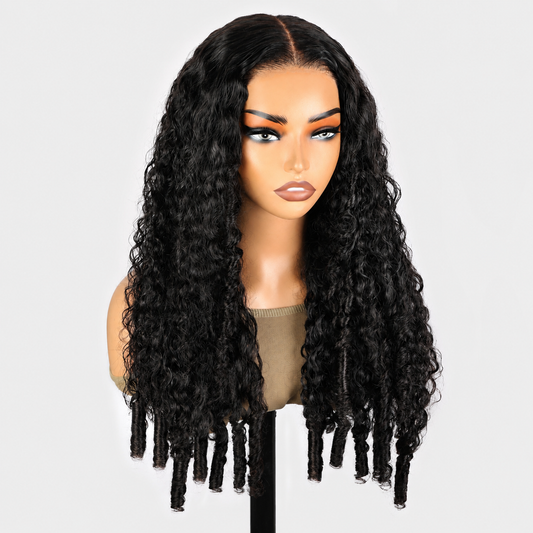 5x5 Glueless Burmese Curly Wig Human Hair Wig Wear And Go