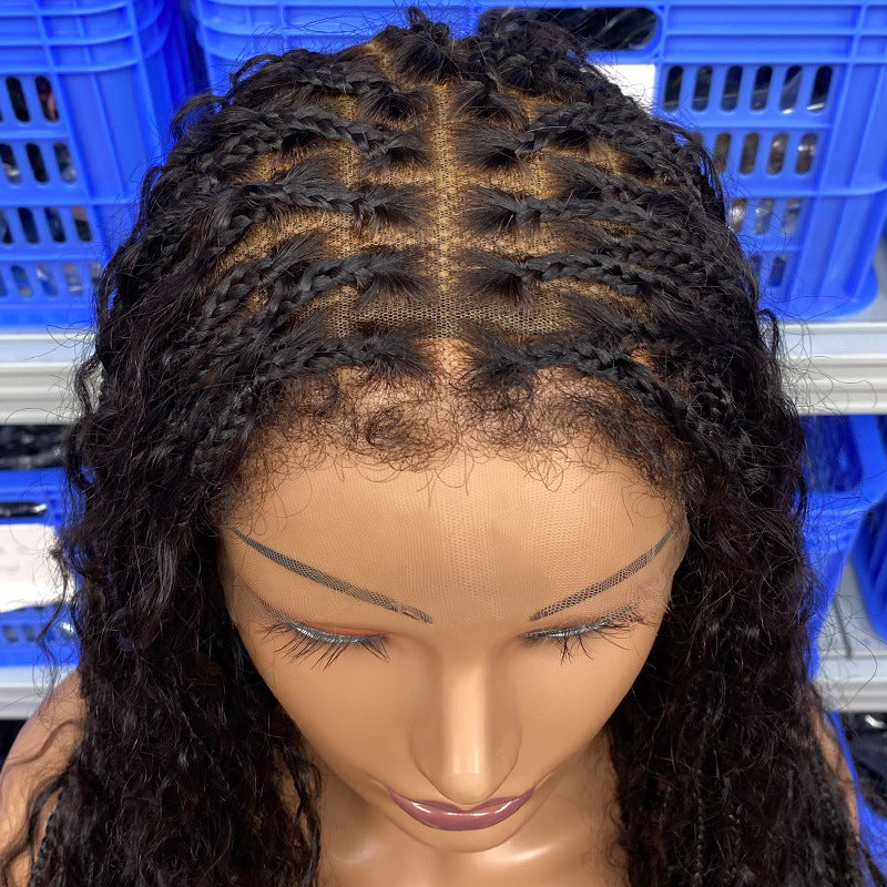 Full Lace Boho Braids  Wigs Human Hair