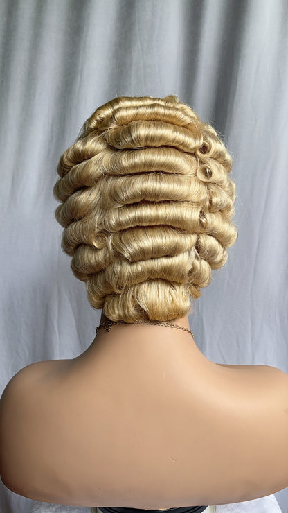 Finger Waves Short Hair Pixie Cuts Wig Four Colour 99J 350 613 1B