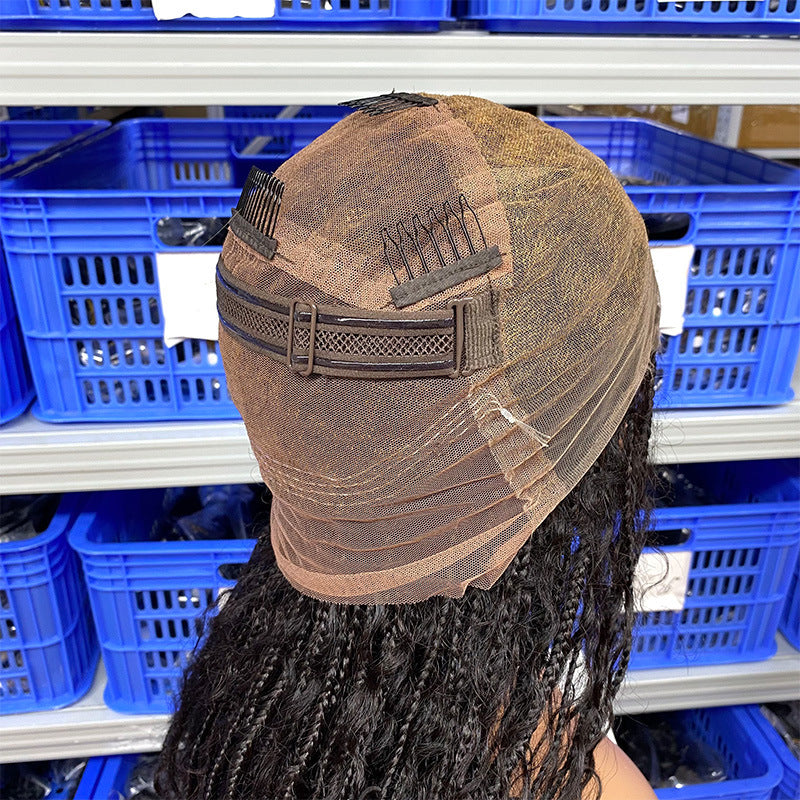Full Lace Boho Braids  Wigs Human Hair