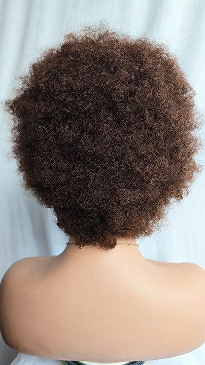 Afro Braided Wig Cornrow Box Braided Wigs Short Pixie Curly Wig 13x4 Lace Front Wig 8inch