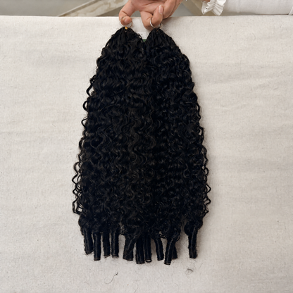 Burmese curly crochet Human hair 100g/pack