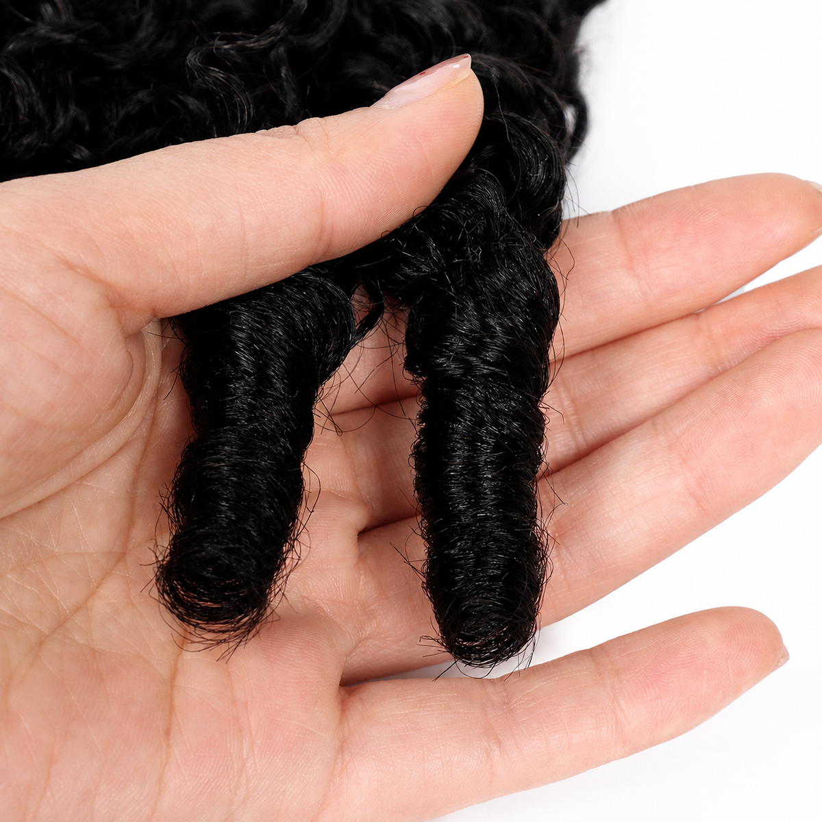 Burmese curly crochet Human hair 100g/pack