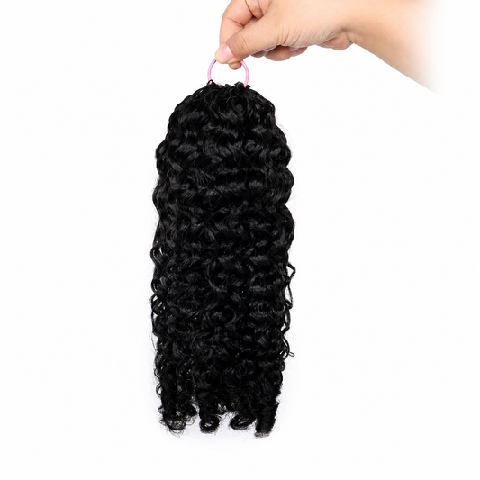 Burmese curly crochet Human hair 100g/pack