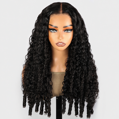 5x5 Glueless Burmese Curly Wig Human Hair Wig Wear And Go