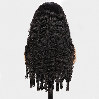5x5 Glueless Burmese Curly Wig Human Hair Wig Wear And Go