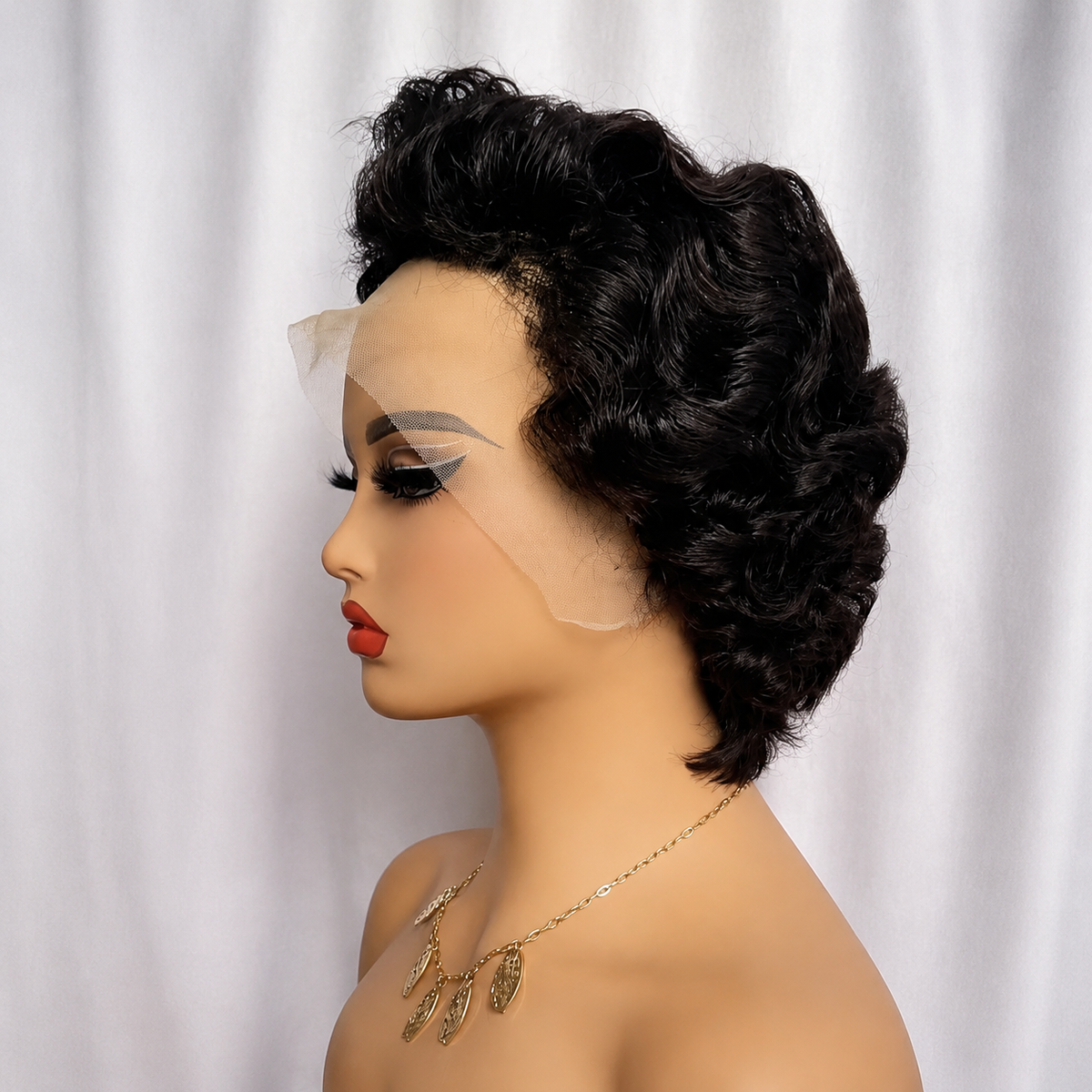 Ombre Pixie Cut Wig Human Hair Short 13×4 Lace Frontal Wig 6 Inch