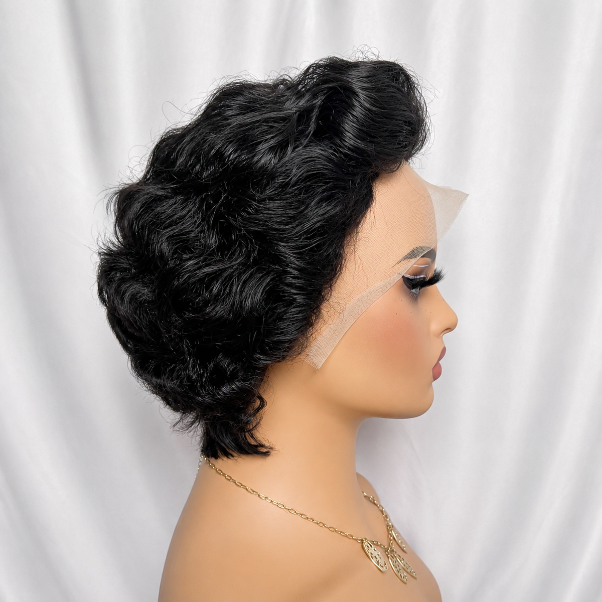 Ombre Pixie Cut Wig Human Hair Short 13×4 Lace Frontal Wig 6 Inch