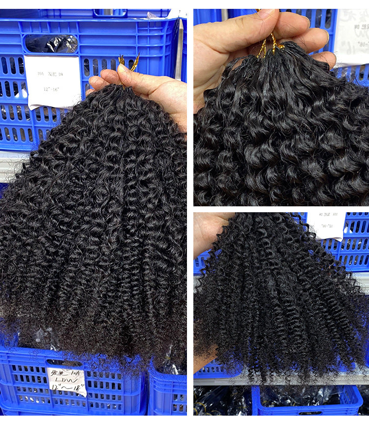 Afro Curly 4c Crochet Human Hair 100g/pack