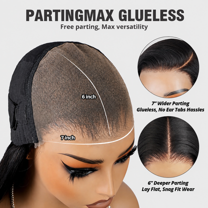 7x6 Glueless body Wave Wig Human Hair Wig wear and go