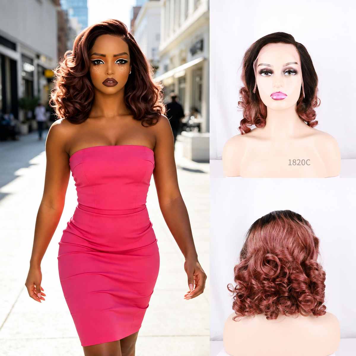 Bouncy Wig Human Hair