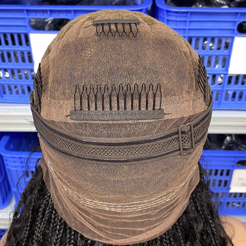 Full Lace Boho Braids  Wigs Human Hair