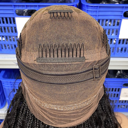Full Lace Boho Braids  Wigs Human Hair