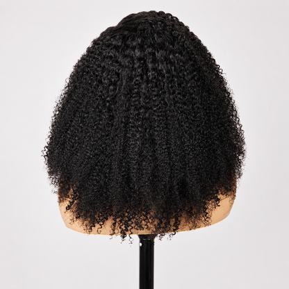 5x5 Glueless Kinky Curly Wig Human Hair Wig Wear And Go