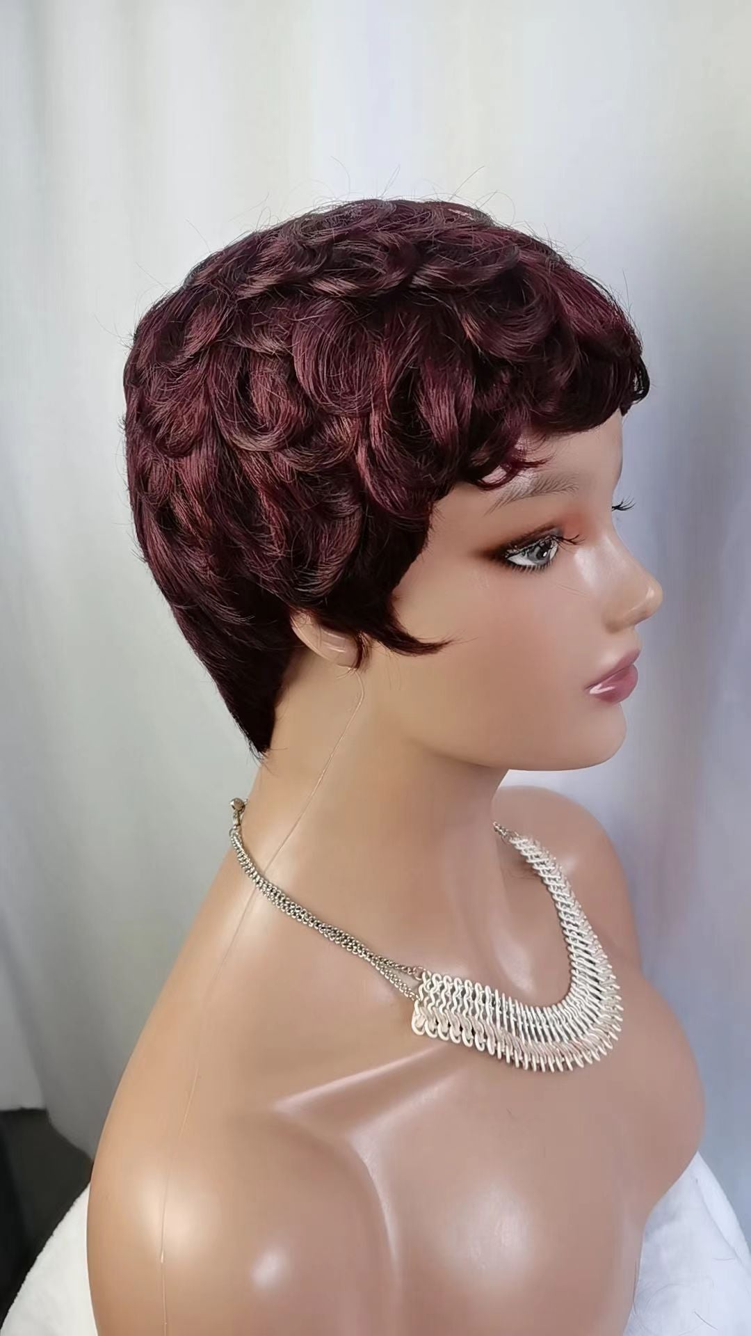 Pixie Cut Wig Human Hair Full Machine Wig