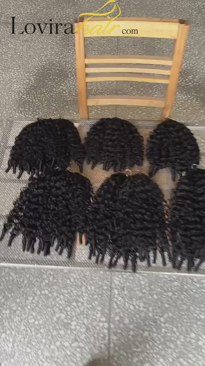 Burmese curly crochet Human hair 100g/pack